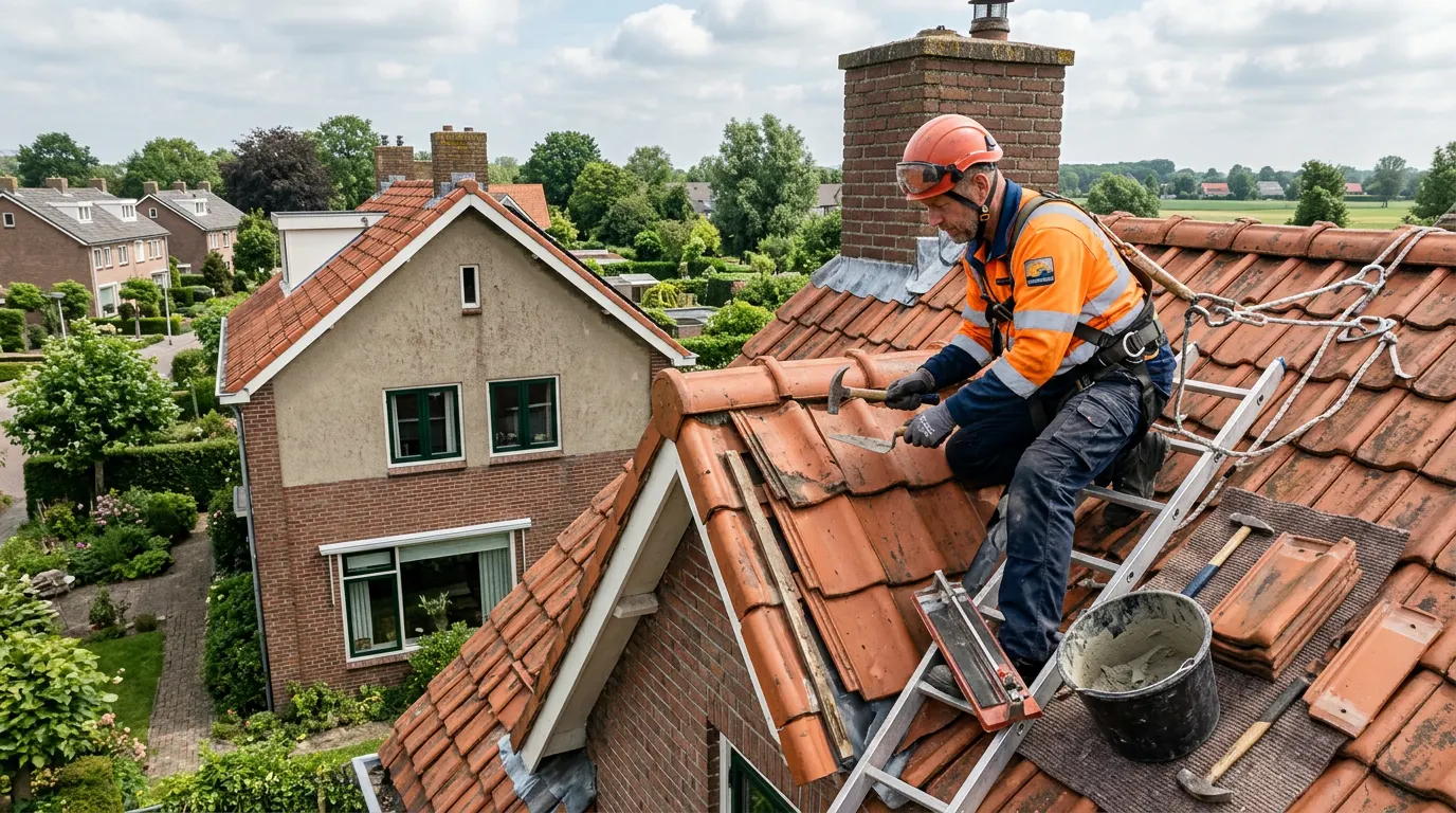 Dakdekker van Bongers Dakwerk voert professioneel dakonderhoud uit