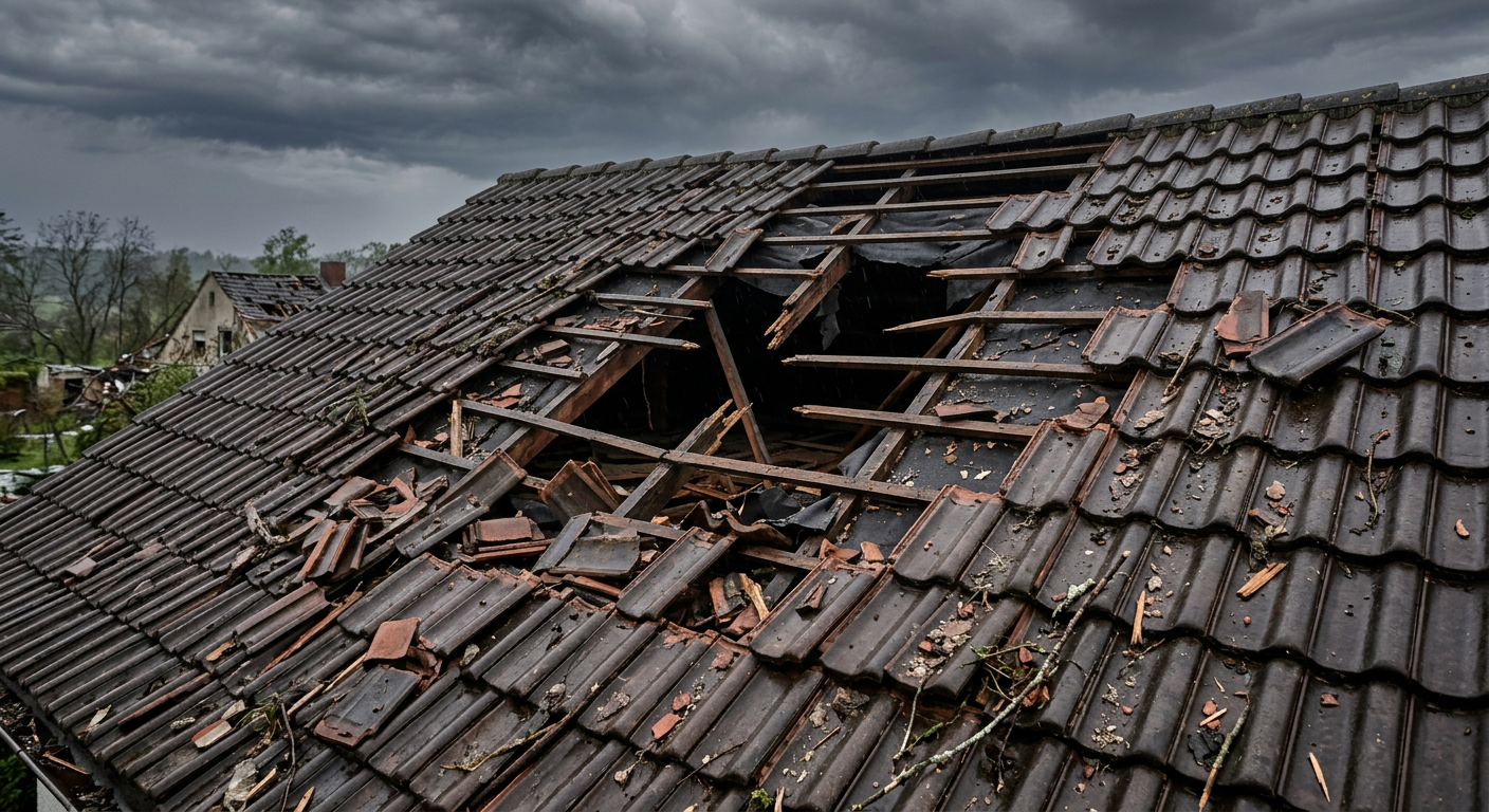 Wat te doen bij stormschade aan uw dak