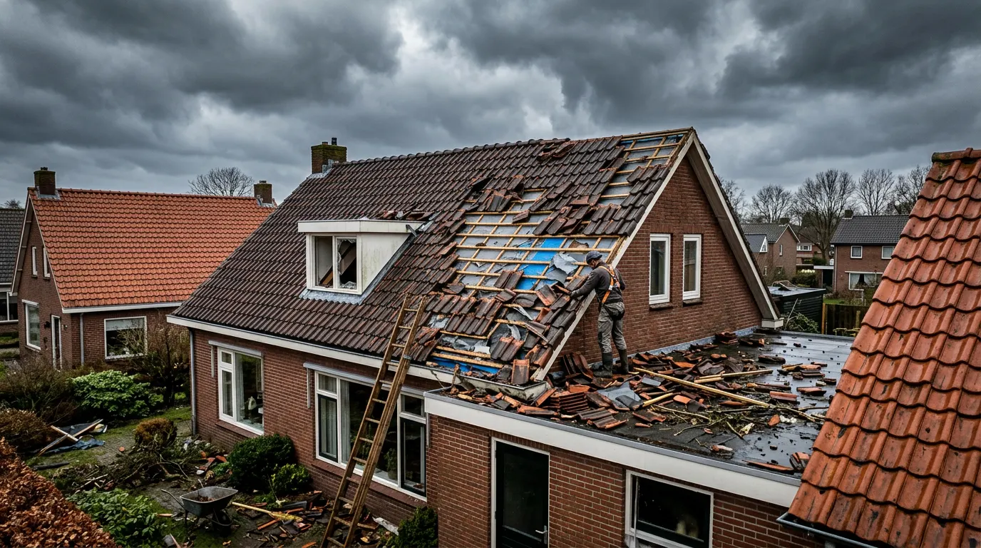 Dakherstel Limburg na stormschade door lokale specialist Bongers Dakwerk